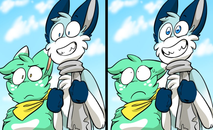 Blaze and Mimi from Felinia comic